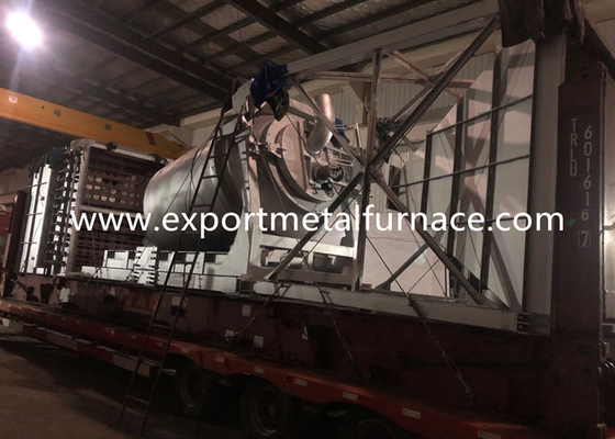 2000KGS فرن صهر المعادن الدوراني توفير الطاقة بالغاز الخردة